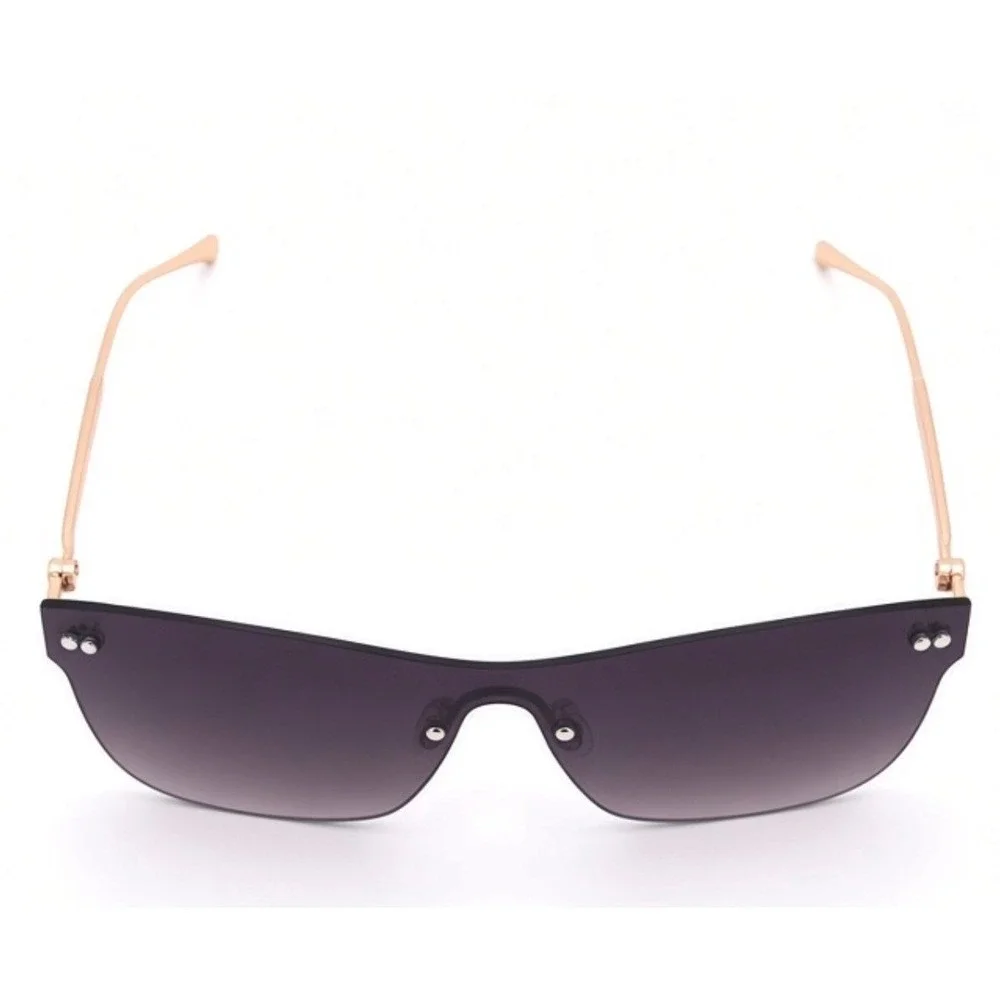Sunglasses Black Lens Fashion Oversized Shield Sunglasses Luxury Driving Eyewear